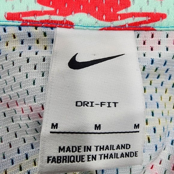 Nike Mesh Hawaiian Resort Camp Shirt Men's Sz M DV0041-446 Dri-Fit Button Up NWT - Picture 8 of 12